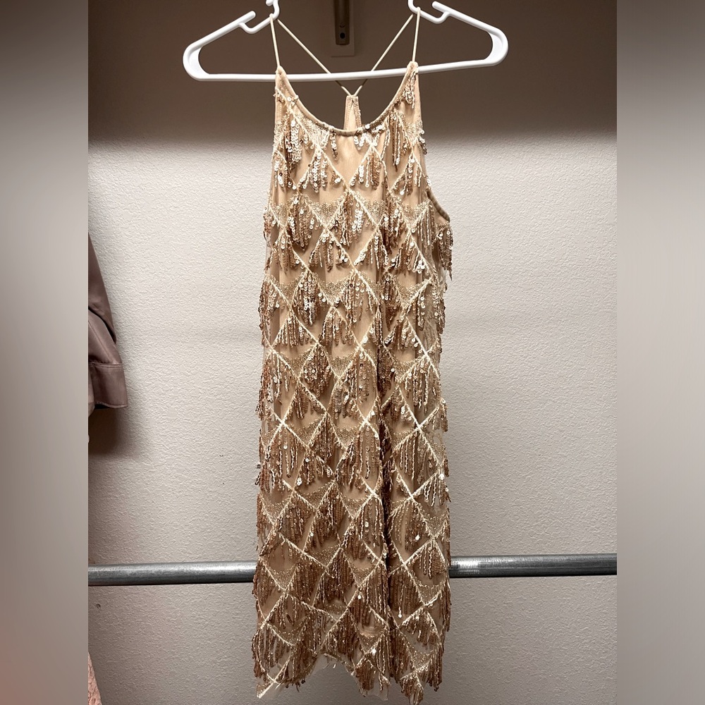 Gold dress